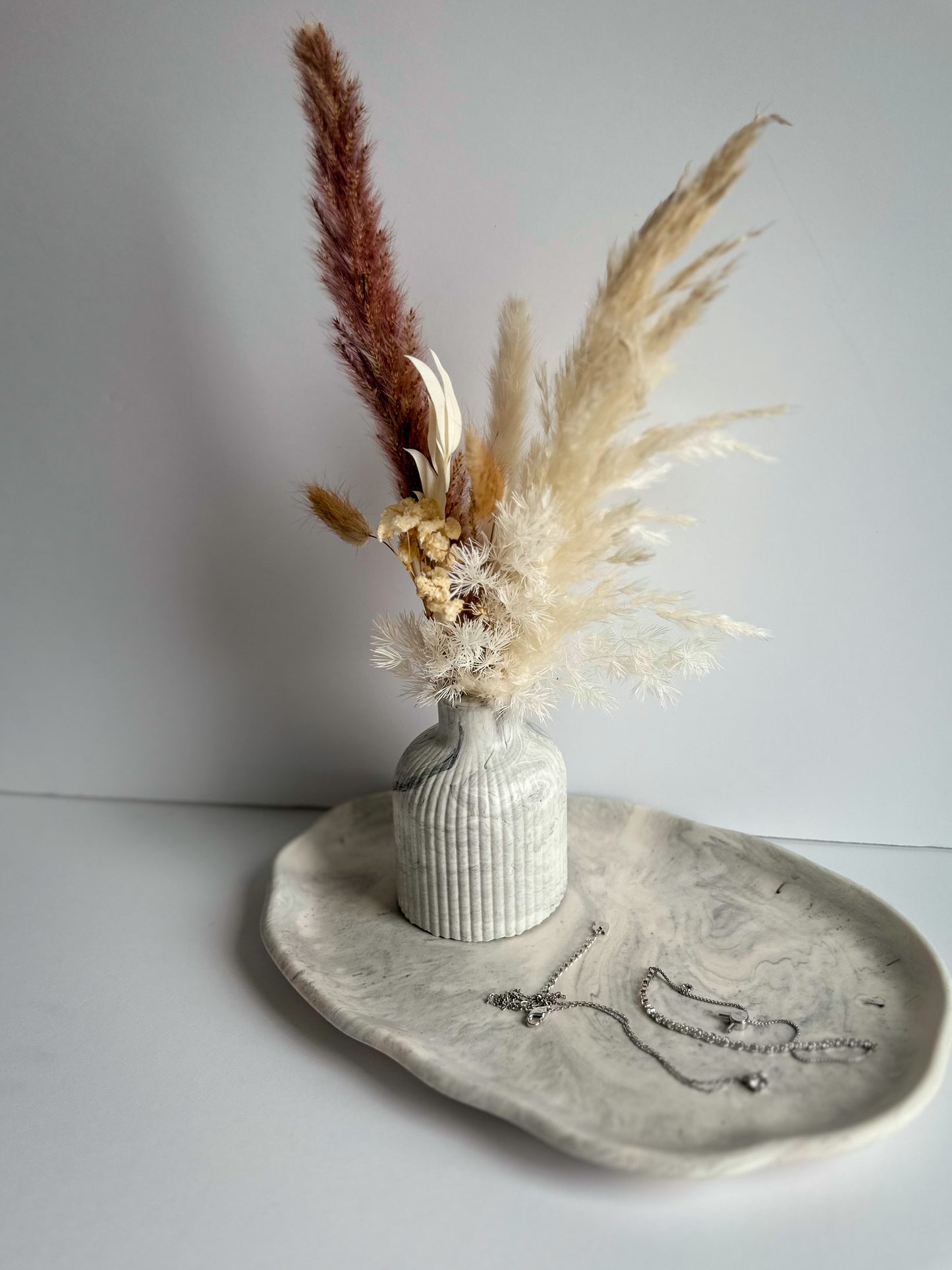 Monti Vase with dried Pampas