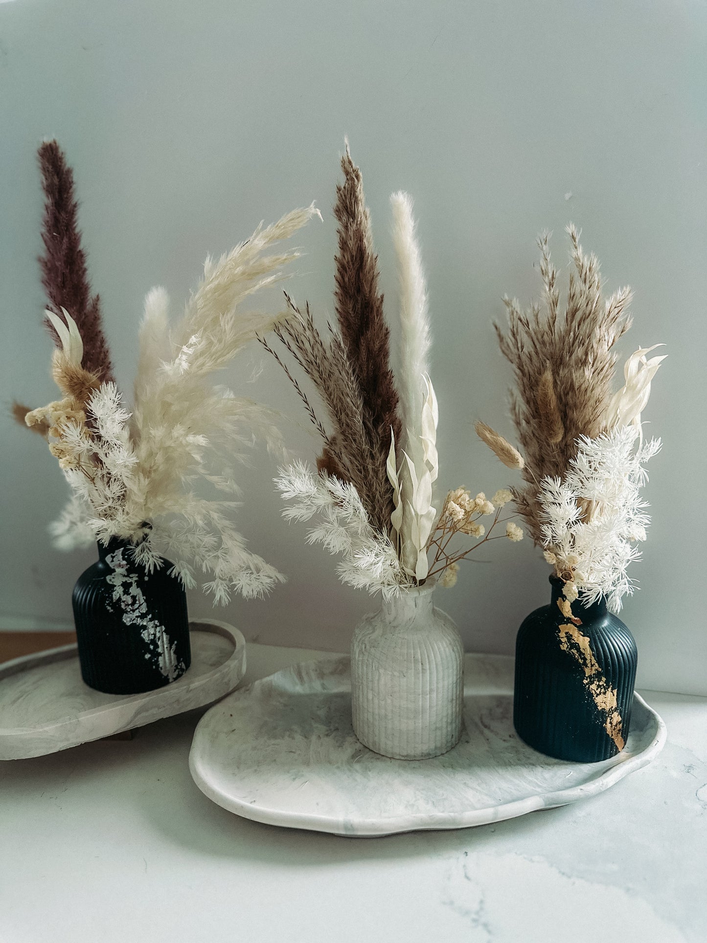 Monti Vase with dried Pampas